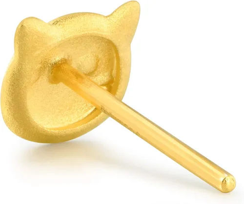 Miniatura 3 de Chow Sang Sang 9999 - Aretes de oro macizo de 24 quilates 91938E se venden solos no pares