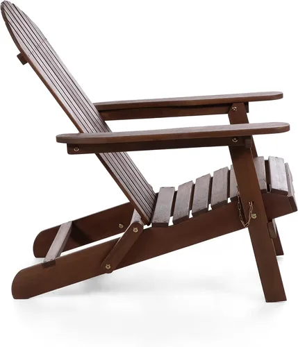 Miniatura 4 de Elk - Silla Adirondack de madera de eucalipto para patio al aire libre de 34 pulgadas de ancho para patio al aire libre, terraza, playa, jardín