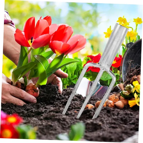 Miniatura 5 de Outanaya Herramienta de pesca de hierro Tenedor multiusos para pesca Jardinería Durable para deshierbar Diseño compacto