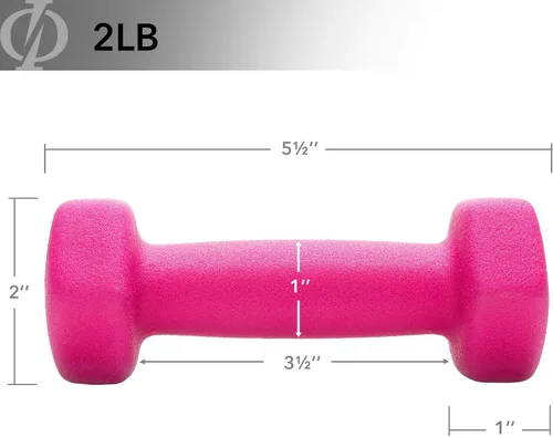 Miniatura 4 de Philosophy Gym Juego de 2 mancuernas de neopreno con forma hexagonal
