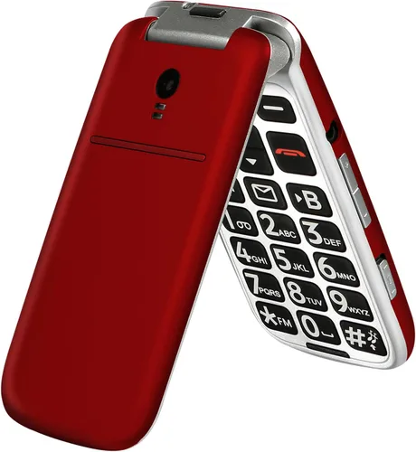 artfone Teléfonos abatibles 4G Volte desbloqueados para personas mayores丨Botones grandes teléfono celular para ancianos y niños丨Sonido claro丨Botón