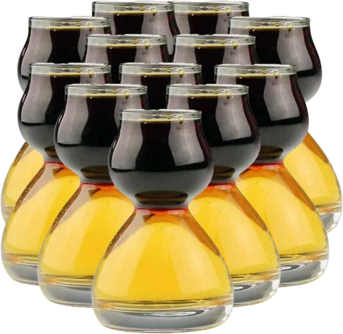 Miniatura 10 de QUAFFER Vaso de chupito de doble burbuja – Jigger de chupito Chaser para tomas suaves y sabrosas – Divertidos vasos de chupito divididos únicos