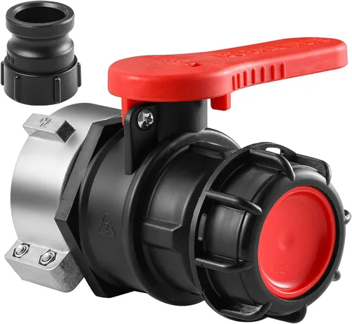 Válvula de bola del adaptador del tanque del totalizador de 246.1 ft m IBC, reemplazo grueso del conector de la válvula de bola del totalizador IBC