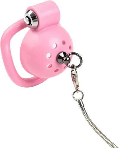 Miniatura 9 de Jaula de castidad masculina en forma de huevo con bloqueo invisible, jaula para pene con anillo de púas de sujeción completa, dispositivo
