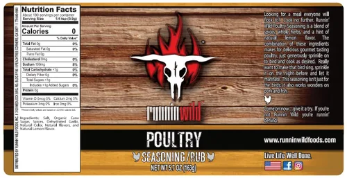 Miniatura 2 de Condimento Gourmet para Aves – Mezcla para Pollo y Pavo Multiusos con Ajo, Limón y Especias Mezcla Premium Sin GMS Añadido para Asar, Grillar