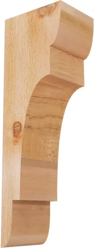 Miniatura 100 de Ekena Millwork COR04X12X12NEB00RWR 4 pulgadas de ancho x 12 pulgadas de profundidad x 12 pulgadas de alto New Brighton Rough Sawn Corbel, cedro rojo