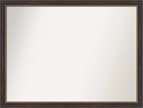 Miniatura 115 de Amanti Art Espejo de baño negro para sobre el fregadero, 23 x 23 pulgadas, espejo cuadrado negro Ashton, marco de madera tradicional mediano, se