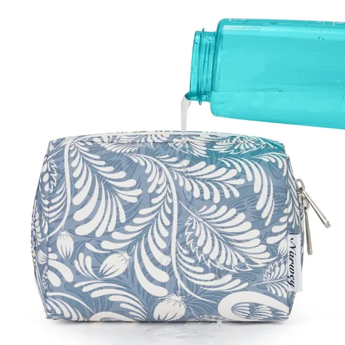 Miniatura 6 de Narwey Pequeña bolsa de maquillaje para bolso, mini bolsa de cosméticos, bolsa de maquillaje de viaje con cremallera, bonitas bolsas de maquillaje