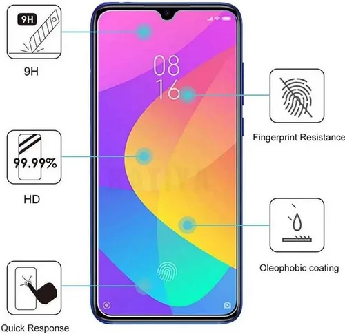 Miniatura 3 de Protector de pantalla compatible con Huawei P30 Lite, protector de pantalla ultra transparente, protector de pantalla de vidrio templado