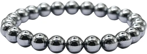 Miniatura 888 de Amazing Gemstone Pulsera de cristal para mujeres y hombres, pulsera de cristal curativo de protección, pulsera elástica con cuentas de piedras