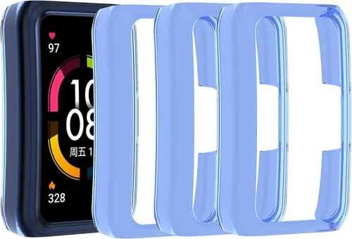 Miniatura 7 de Funda compatible con Huawei Honor Band 6 Watch Protector de pantalla de PC suave a prueba de golpes, protector delgado de parachoques protector