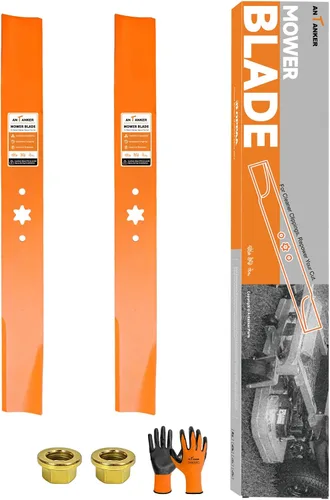 561556B - Cuchillas de cortacésped de 42 pulgadas de repuesto para MTD Craftsman 942-04308 742-04312 942-04312, estrella de 6 puntos, apto para
