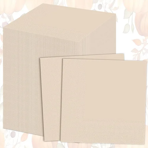 Miniatura 12 de Teling 300 piezas de servilletas de papel de Navidad desechables, servilletas rojas y verdes para fiestas navideñas, bodas, almuerzos en casa