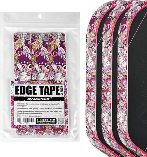 Miniatura 37 de PICKLETECH Pickleball Edge Guard Tape – Pink Unicorn Pattern Edge Tape for Pickleball Paddle - Fit Perfectly Curved Edge - No Wrinkling Sonrisa verde