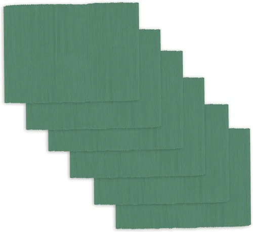 Miniatura 20 de Juego de servilletas de dos tonos, verde bosque, 100% algodón, tamaño de servilleta de 18 x 18 pulgadas, adecuado para comidas formales, comidas