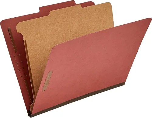 Miniatura 7 de Amazon Basics Carpeta de clasificación - 100% reciclada, 1 divisor, 2" incrustadas, 10 unidades por caja, 12.20 x 10.61 pulgadas (carta), azul claro