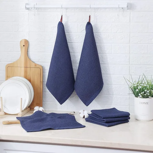 Miniatura 152 de Kitinjoy - Paños de cocina de 100 % algodón, tela de tejido gofrado, paño de limpieza ultrasuave, absorbente y de secado rápido. Beige