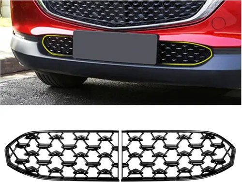 Miniatura 13 de (2 unidades/juegos) CX5 - Insertos de malla para parrilla frontal Mazda CX-5 KF Accesorios ABS Material Protector de rejilla frontal compatible