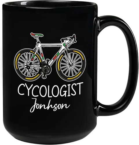 Miniatura 13 de Taza de café de fútbol americano con nombre personalizado, regalo de fútbol personalizado, porcelana negra 11oz y 15oz