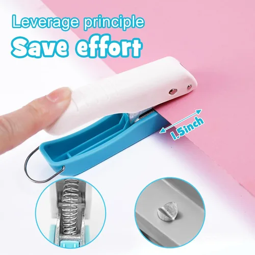 Miniatura 3 de UCEC Paquete de 3 perforadoras de papel para manualidades, perforadora de un solo agujero de 1/4 pulgadas para manualidades, perforadora pequeña
