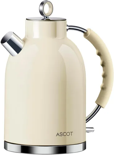 Miniatura 7 de ASCOT Hervidor eléctrico, hervidor de té eléctrico, hervidor de agua caliente, acero inoxidable, 1.5L, 1500 W, calentador de té y agua hirviendo