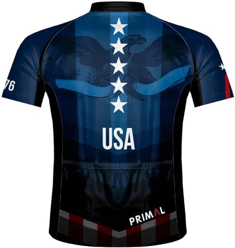 Miniatura 2 de Primal Wear American Patriot USA Bandera Ciclismo Jersey Hombre Manga Corta