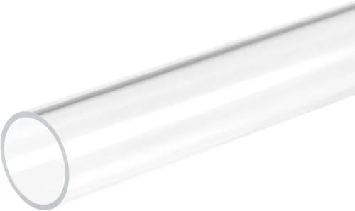 Miniatura 47 de MECCANIXITY Tubo de acrílico rígido redondo transparente 1mm(0.04") DI 3mm(1/8") DE 305mm(12") para lámparas y linternas, sistema de refrigeración