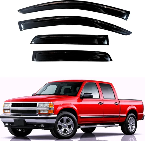 KPY Moldura deflectora de viento para ventana con protección para lluvia, Chevy Tahoe/GMC Yukon 1995-2000, Suburban C/K1500/2500/3500 1992-2000,