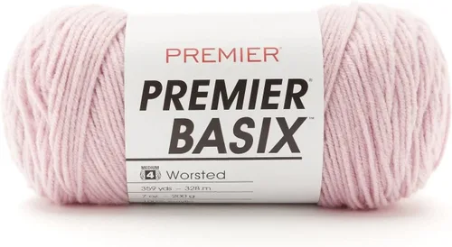 Miniatura 54 de Premier Yarns Basix, hilo de estambre sólido, hecho de acrílico, hilo ideal para ganchillo y tejer, Pecan, 359 yardas 1115-35 Pecan