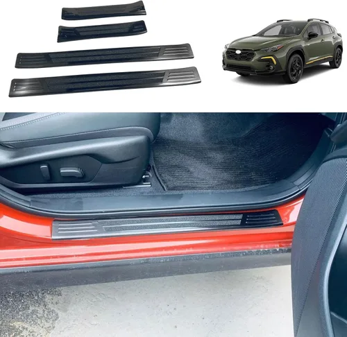 Miniatura 12 de Accesorios de automóvil compatibles con Subaru Crosstrek 2023-2026, placa interior del umbral de la puerta, cubierta protectora de arañazos, marco