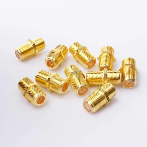 Miniatura 4 de Conector de cable coaxial Tipo F RG6 Adaptador de extensión de cable (paquete de 10)