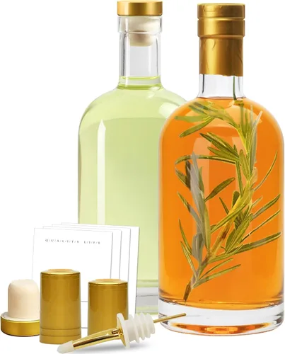 Miniatura 9 de Botella dispensadora de aceite de oliva para cocina, juego de dispensador de aceite y vinagre de vidrio transparente, dispensador de jarabe de café