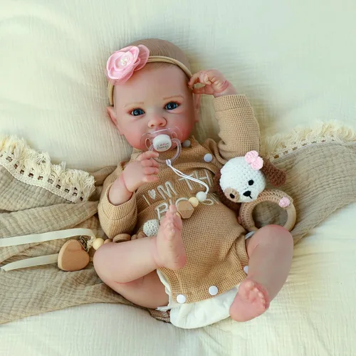 Miniatura 10 de KSBD Muñecas de bebé Reborn – Muñeca de bebé realista de 20 pulgadas, muñecas de bebé de la vida real, muñeca de bebé recién nacida realista