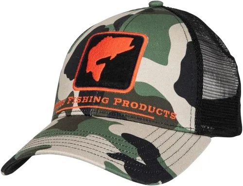 Miniatura 2 de Simms Bass Icon Trucker Hat, gorra Snapback con pez
