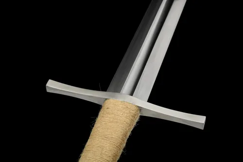 Miniatura 6 de Espada medieval hecha a mano completa de acero de alto carbono, hoja afilada, pomo de acero inoxidable, borde afilado para colección
