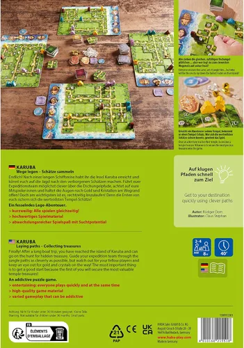 Miniatura 9 de HABA Karuba - Juego de rompecabezas familiar de colocación de fichas de aventura en la jungla - Emocionantes juegos familiares y juegos de mesa