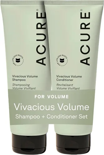 Miniatura 8 de Acure Vivacious Volume Shampoo - Champú voluminizador para cabello fino y delgado, añade cuerpo y espesor al cabello que se adelgaza para mujeres