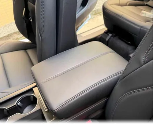 Miniatura 37 de Accesorios interiores personalizados para E-PACE EPACE 2018 2019 2020 2021 2022 2023 piel sintética para consola central reposabrazos cubierta