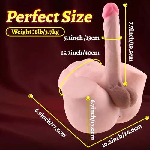 Miniatura 7 de Muñeca sexual masculina para mujeres, juguetes sexuales gay, consolador de torso, juguete sexual para hombres, muñeca sexual gay con pene, anal