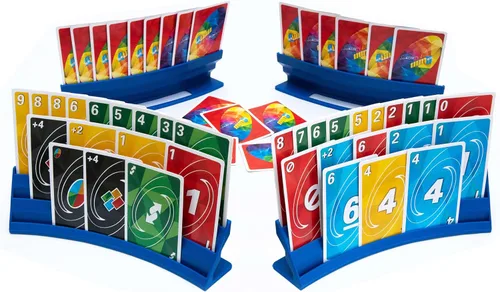 Miniatura 13 de BORICO Portatarjetas para Cartas de Juego - Paquete de 4 Soportes de Cartas de Juego para Niños y Adultos, Bandeja de Almacenamiento Apilable