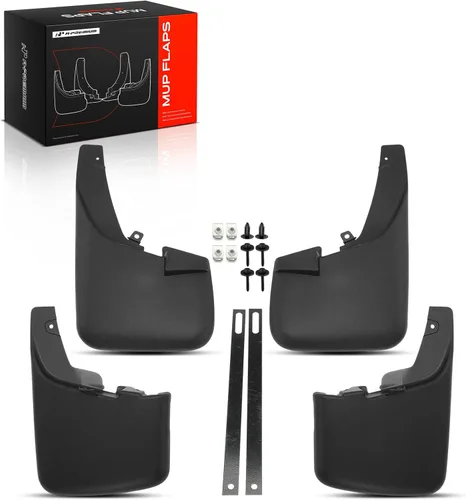 A-Premium Aletas de barro compatibles con Ford F-250 F-350 F-450 F-550 Super Duty 2011-2016 Pickup, sin necesidad de taladrar protectores de lodo