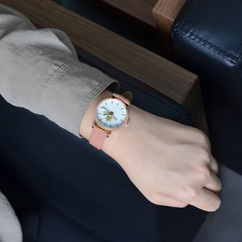 Miniatura 8 de WOCCI Correas de reloj elegantes, correas de repuesto de cuero genuino para hombres y mujeres, ancho de la correa 0.315 in, 0.394 in, 0.472 in