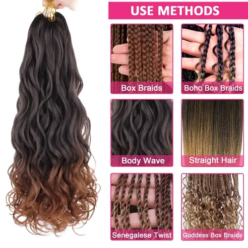 Miniatura 5 de Unionbeauty - Cabello rizado francés trenzado de 10 pulgadas, trenzas rizadas estilo Bob francés, cabello de ganchillo, 8 paquetes de trenzas