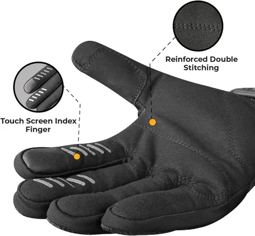Miniatura 5 de AXIZ Guantes de motocicleta para hombres y mujeres, guantes de ciclismo protegidos para pantalla táctil para MTB BMX, motocross, carreras
