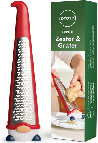 Miniatura 8 de OTOTO Rallador - Acero inoxidable, sin BPA, apto para lavavajillas, divertido gadget de cocina, rallador de verduras, lindos regalos y accesorios