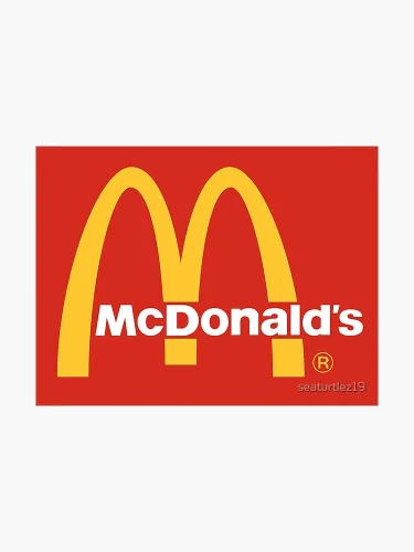 Logotipo de McDonalds – Adhesivo gráfico – Auto, pared, portátil, celda, camión adhesivo para ventanas, coches, camiones