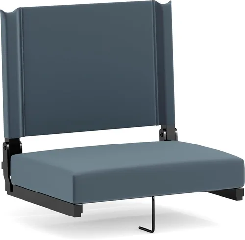Miniatura 33 de Flash Furniture - asiento cómodo para usar en gradas de Flash - soporta 500 libras Silla de estadio ligera con asa y asiento ultra acolchado