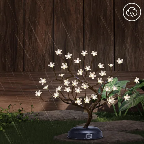 Miniatura 6 de Lámpara Lightshare con forma de bonsái de cerezo en flor con 36 luces LED, de 16 pulgadas, para decoración del hogar, a batería
