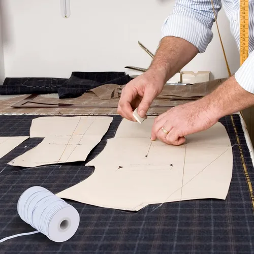 Miniatura 4 de Banda elástica plana para costura, 1/4 de pulgada, 50 yardas de alta elasticidad, cuerda elástica blanca, carrete elástico de punto para coser Blanco
