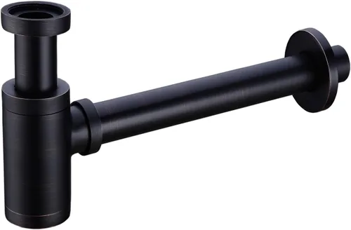 Miniatura 11 de Trampa redonda de latón para botella P, kit de tubo de drenaje de trampa de desechos para lavabo, altura ajustable, acabado dorado cepillado